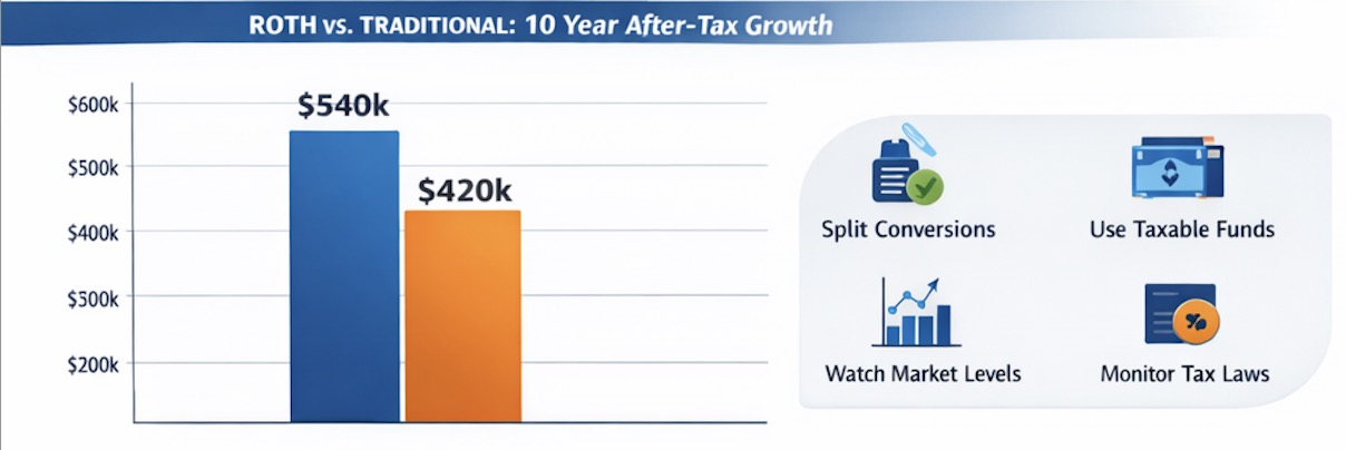 Early Retirement Roth Conversion Windows: The Hidden Trade-Off
